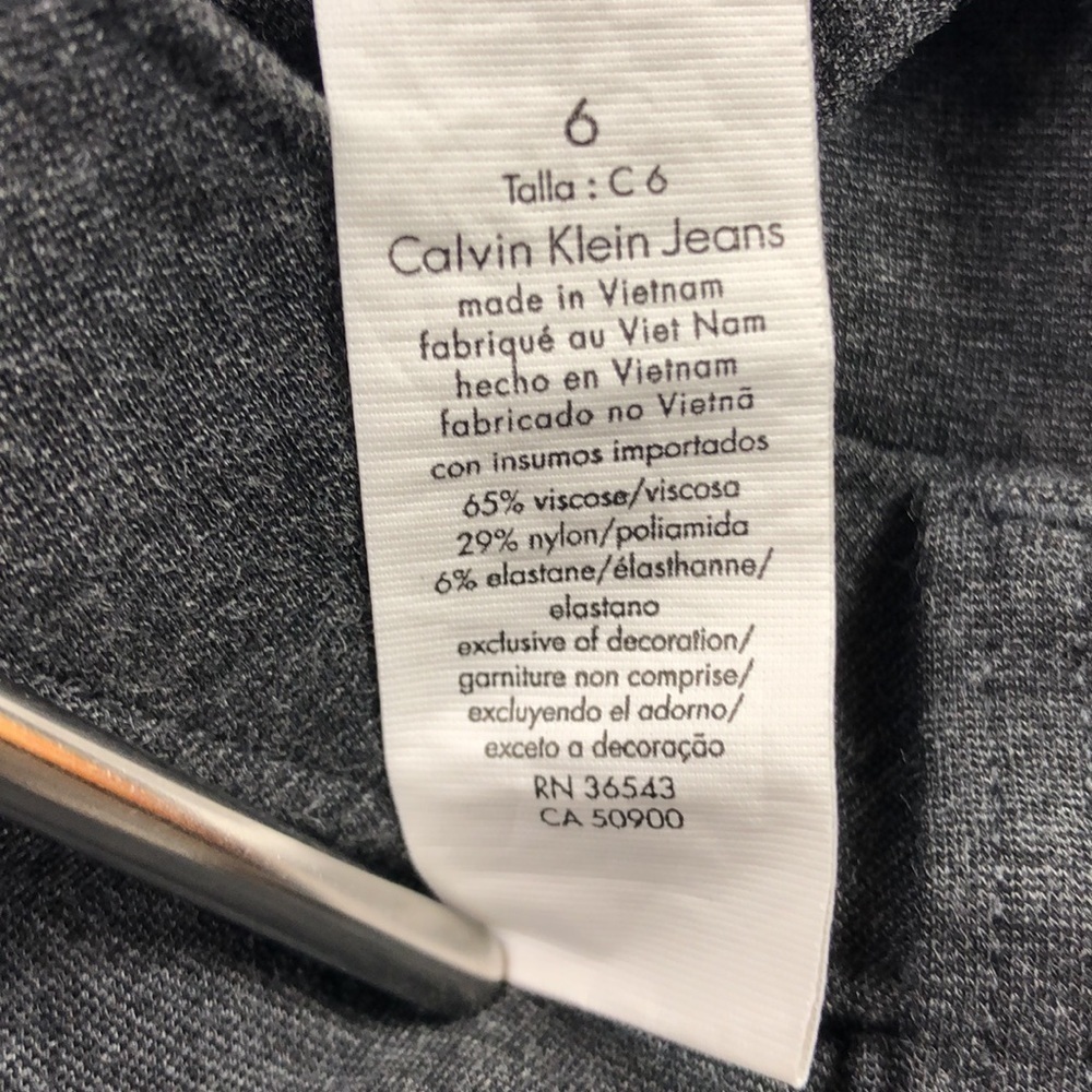 Calvin Klein Jeans Charcoal Gray Women’s Size 6 - Picture 13 of 15